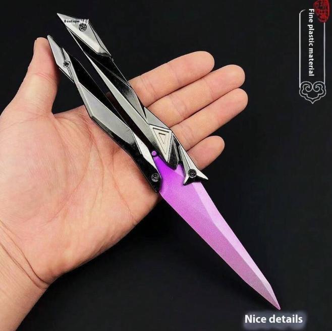 Singularity Butterfly Knife – Valorant Inspired Fidget Toy - Purple